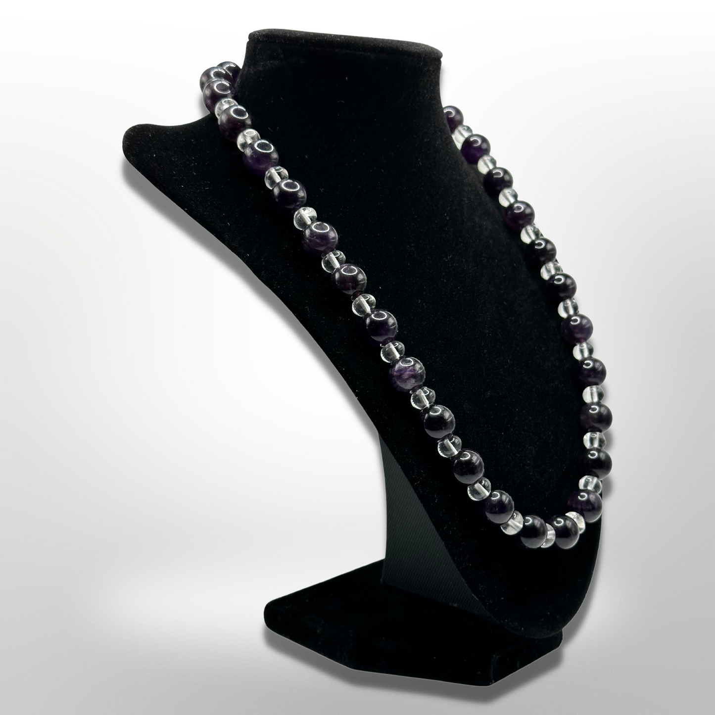 Embrace Royalty: Deep Purple Amethyst Amplified Necklace