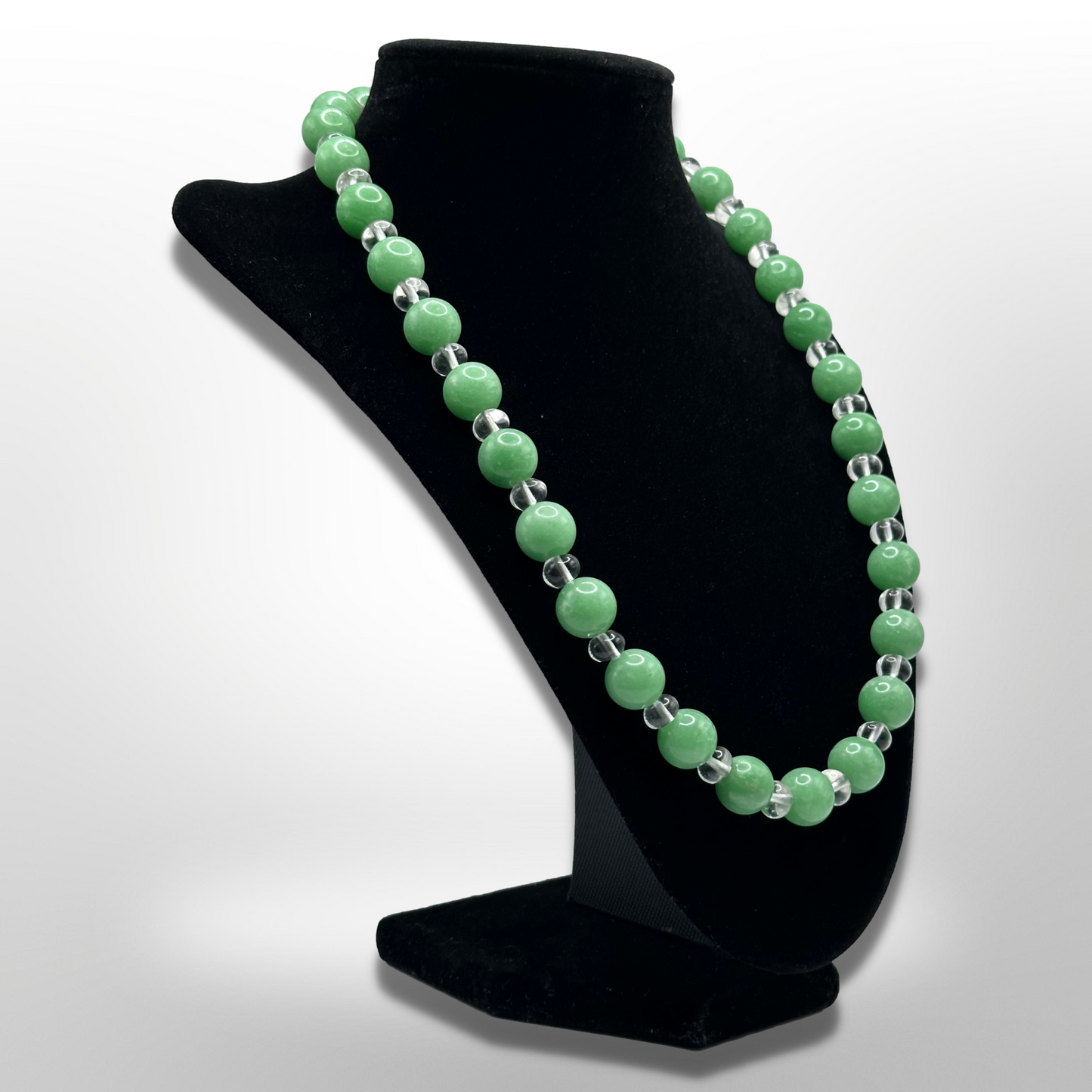 Invite Tranquility: Amplified Chinese Jadeite Necklace