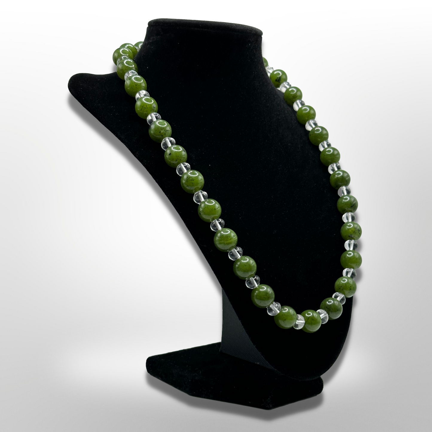 Live Harmoniously: Amplified Nephrite Jade Necklace