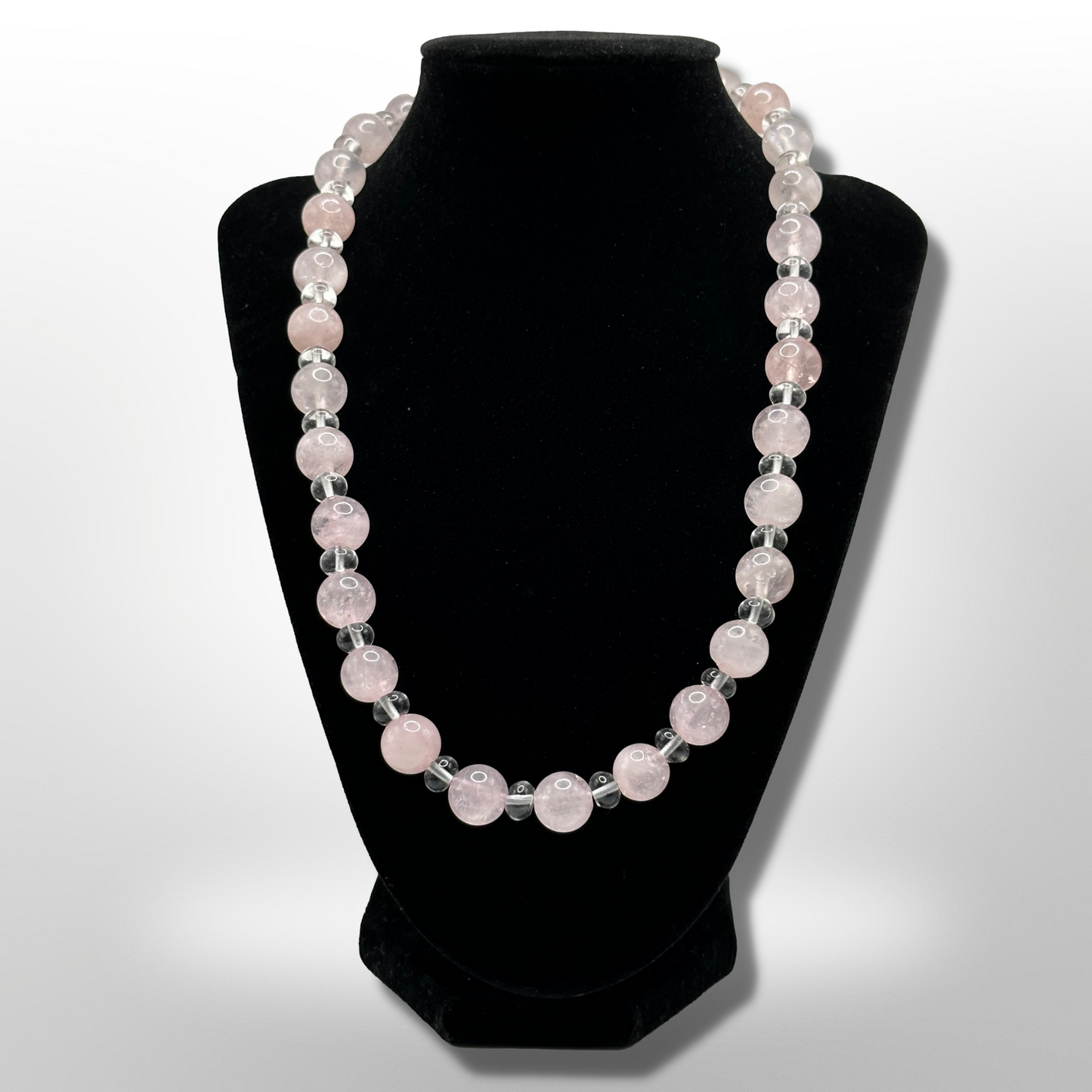 Love Yourself: Amplified Brazilian Rose Quartz Necklace