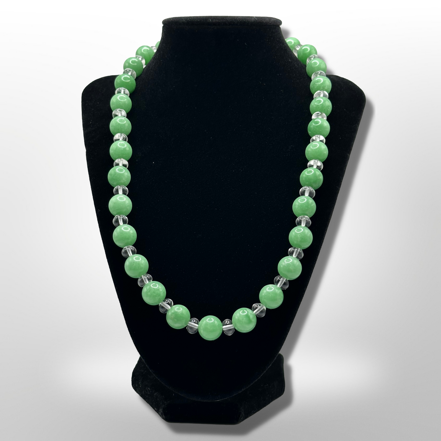 Invite Tranquility: Amplified Chinese Jadeite Necklace