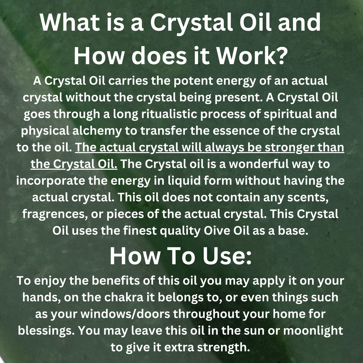 Jade Crystal Oil