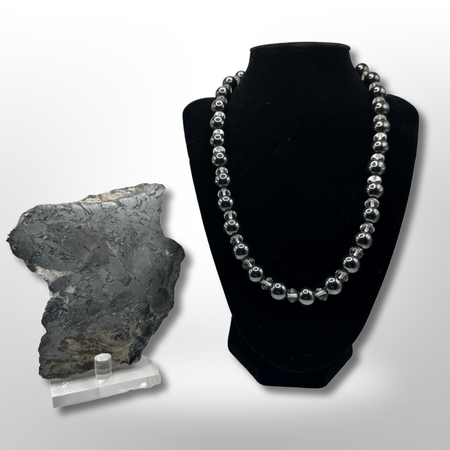 Activate Power: Amplified True Hematite Necklace